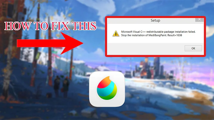 How to fix Medibang installation "Microsoft Visual C++ package installation failed"