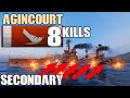 Agincourt - Damage Record using secondary spec - WOWS