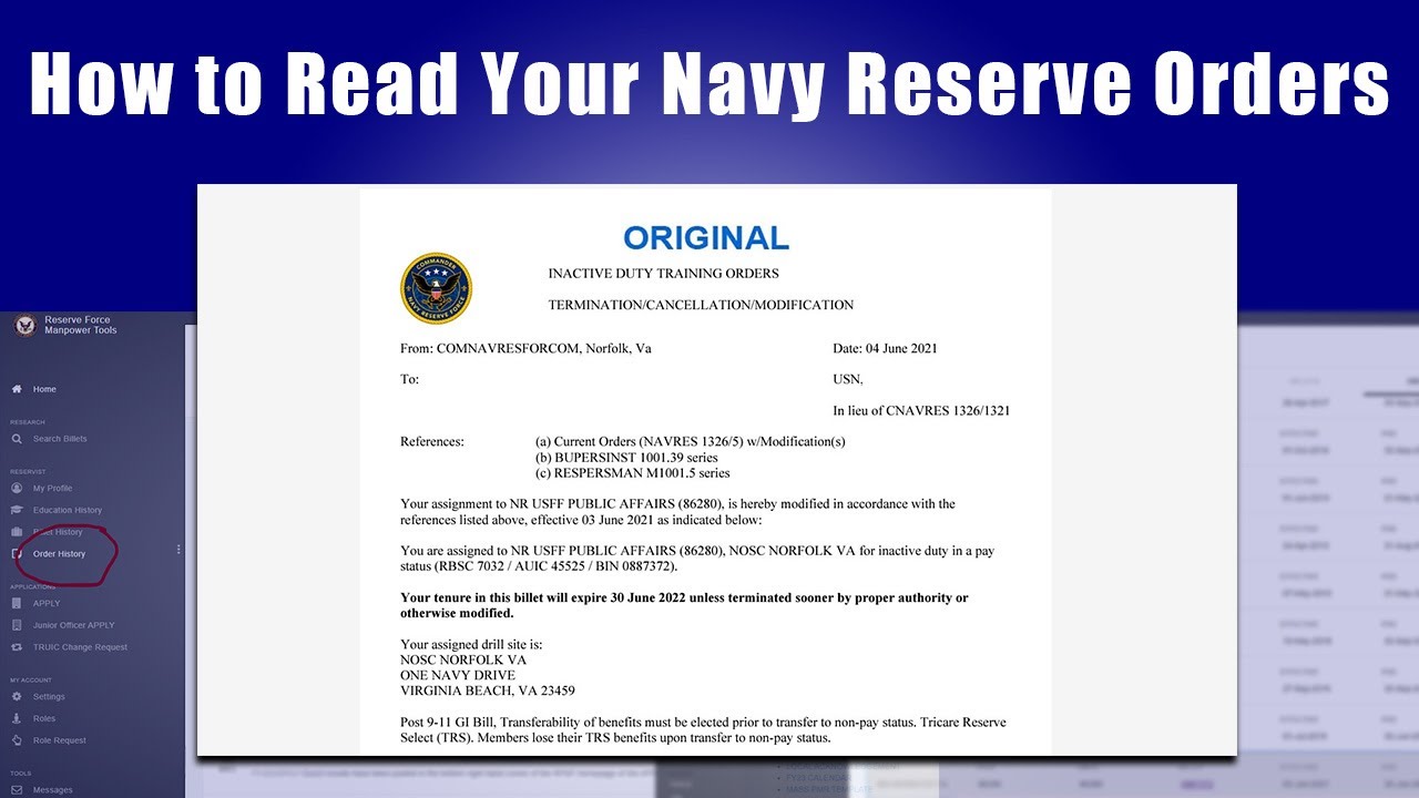 my navy assignment schedule reserve