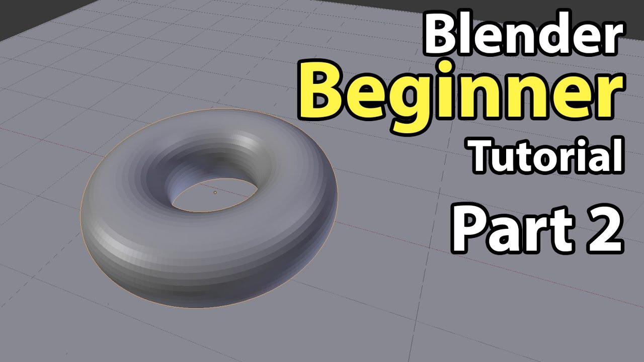 Blender Beginner Tutorial - Part 2: Moving, Rotating, Scaling - Blender Beginner Tutorial - Part 2: Moving, Rotating, Scaling