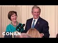 Big Surprise At George W. Bush's Portrait Unveiling - CONAN on TBS