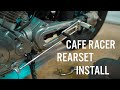 Virago Cafe Racer Rearset Install