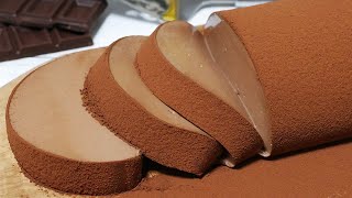 チョコレートムースケーキ'21 chocolate mousse cake 2021【あのチョコムースの21㎝型】【it's a No-Bake simple recipe】