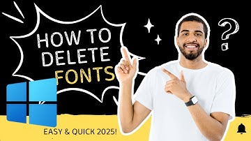 How to uninstall and remove fonts from Windows, QUICK & EASY (2025)