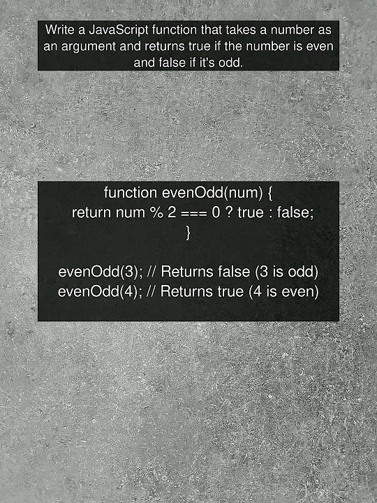 Even or Odd : Problem Solving in JavaScript - YouTube