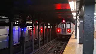R142 #7120 (2)   R62 #1471 (3) leaving 125 Street