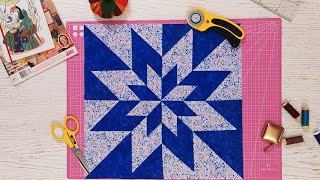: Patchwork tutorial: very very easy and different way to sew a traditional star block