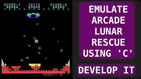 Emulating Z80 Arcade Lunar Rescue PCB Using 
