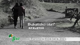 Bukatuko ote? (Apalatxe)