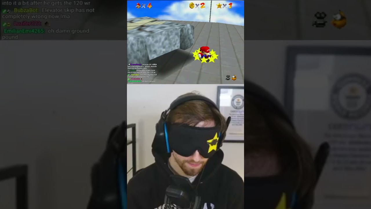 INSANE Aim 😂😂 #mario #speedrun #challenge