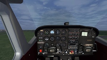 FLIGHT GEAR CESSNA 172 P SKYHAWK TAKE OFF AND LANDING BY DIVYANSH TIWARI