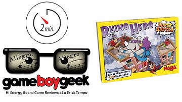 Rhino Hero: Super Battle (Allegro 2-min) Review with the Game Boy Geek