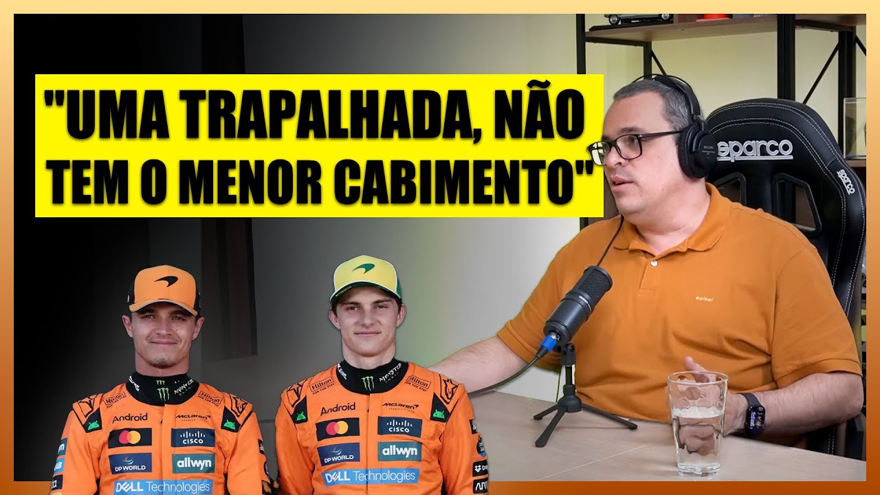 "NÃO FAZ SENTIDO, NÃO CONCORDO!": Ordem da McLaren na visão de TIAGO MENDONÇA, da Band