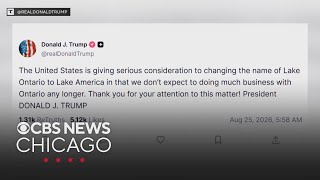 Trump floats renaming Lake Ontario Lake America as U.S.-Canada trade war intensifies