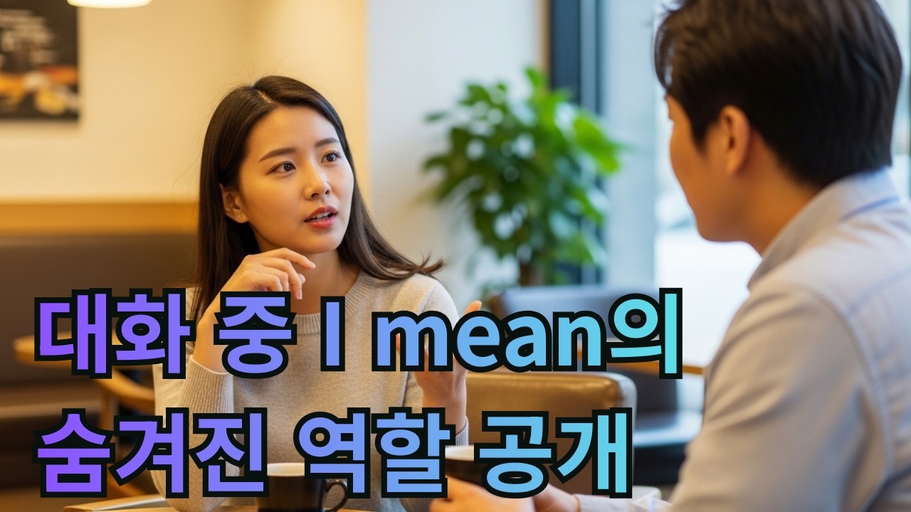 Day46. 영어문장 I mean의 다양한 뉘앙스 13개문장 50대도 쉽게하는 영어공부