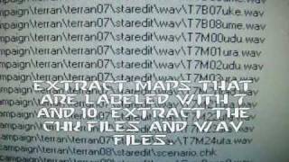 how to extract and run both Terran unused missions