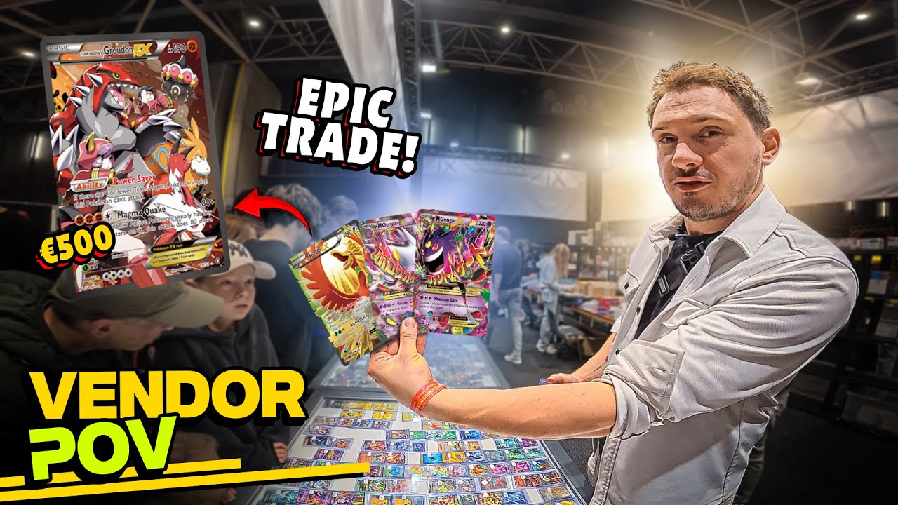 Vendor POV | Cardcon & Spellenspektakel | €500 GROUDON kaart getrade!!
