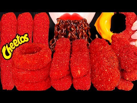 ASMR HOT CHEETOS SPAM FRIES 핫 치토스 스팸 튀김 MUKBANG 먹방