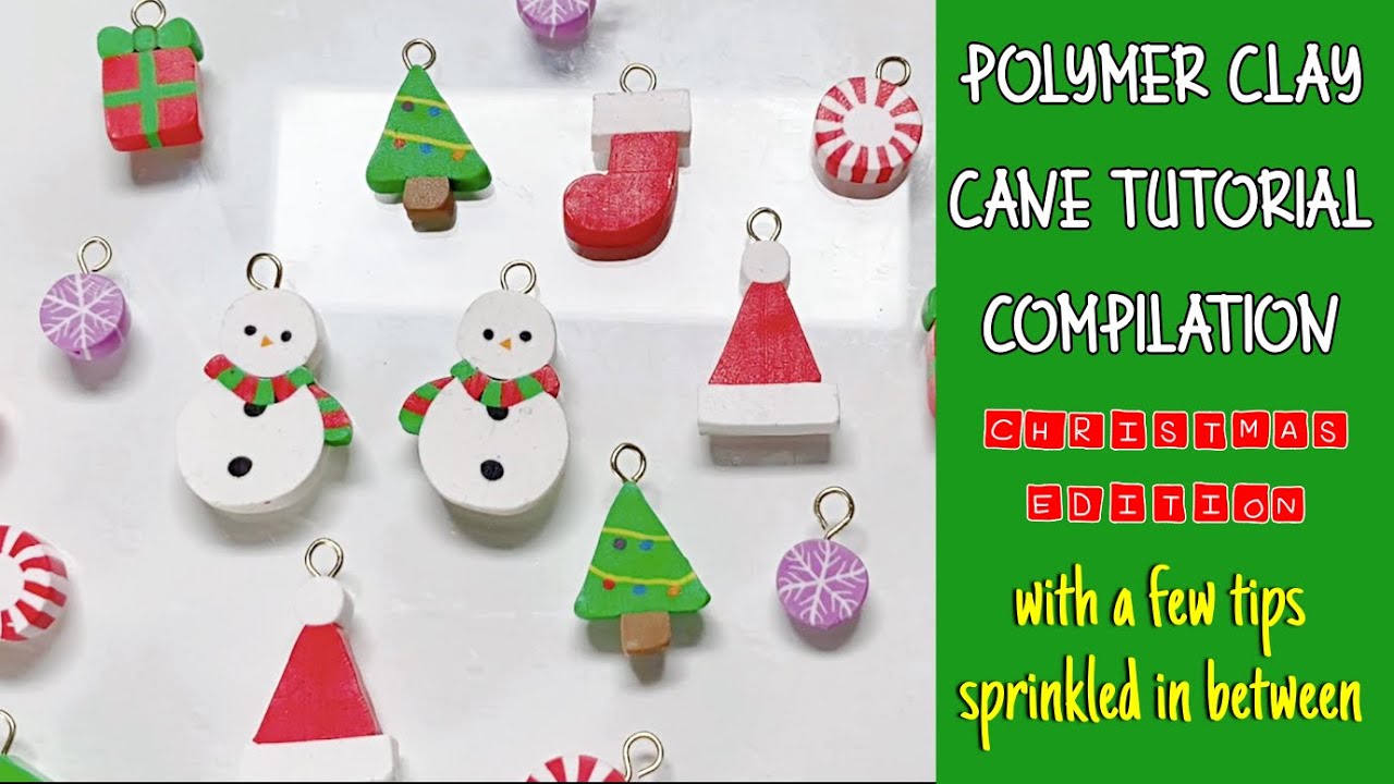 Polymer Clay Slab Projects with Poinsettia Canes 