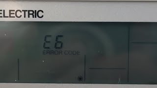 Solucion ERROR E 6 aire acondicionado Mitsubishi Electric