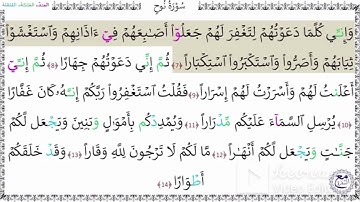 سورة نوح آية (7-8)