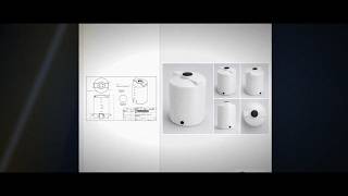 100 Gallon Vertical Liquid Storage Tank - Norwesco 41861 Specs, Dimensions & Weight