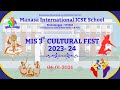 Manasa international icse school cultural fest 202324