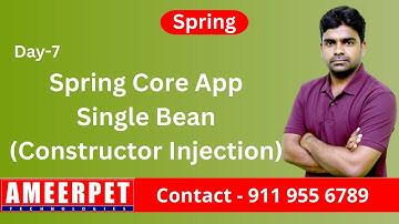 Spring Boot | Spring Core App with Constructor Injection | By Srinivas | Ameerpet Technologies