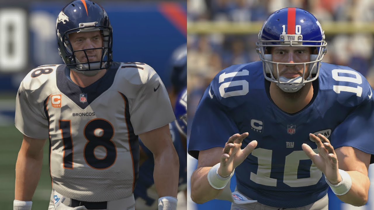 PEYTON MANNING VS ELI MANNING MADDEN 16 PVP #6 - YouTube