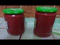 طريقة عمل صلصة الطماطم وتخزينها خطوة بخطوة