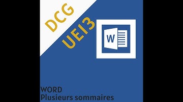 [DCG UE13] Tuto WORD - Plusieurs sommaires dans un même document (2 techniques)