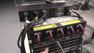 Powering up the HP C7000 blade enclosure (PWJ45)