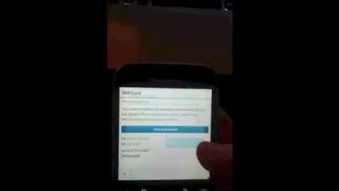 unlock AT&T Blackberry Classic - Unlocking instructions