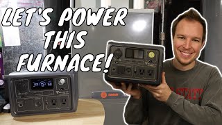 Running The Furnace Off A Bluetti EB3A Portable Power Station and Review