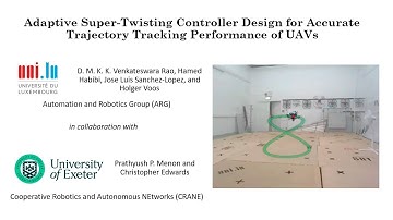 Adaptive Super-Twisting Controller Design for Accurate Trajectory Tracking Performance of UAVs