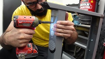 Power Supply On my welding table Legs. // Skill Stacking