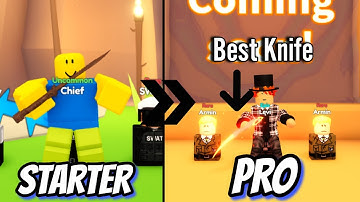 Getting the best Knife in "Knife Clicking Simulator"