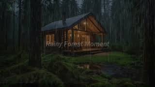 Indoor Cabin Rainstorm 🌧️ Gentle Thunder and Nature Sounds for Sleep screenshot 4