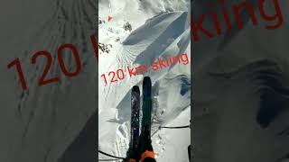 120 km skiing shocking speed in 2022
