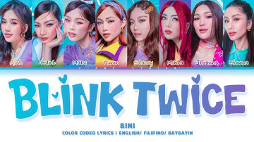 BINI "BLINK TWICE" Color Coded Lyrics English Lyrics