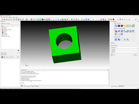 2025 update! Your first hex mesh using the Coreform Cubit command line