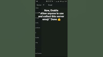 How to enable Allow anyone to use and collect this server emoji 😃 in Discord Mobile #roduz #discord