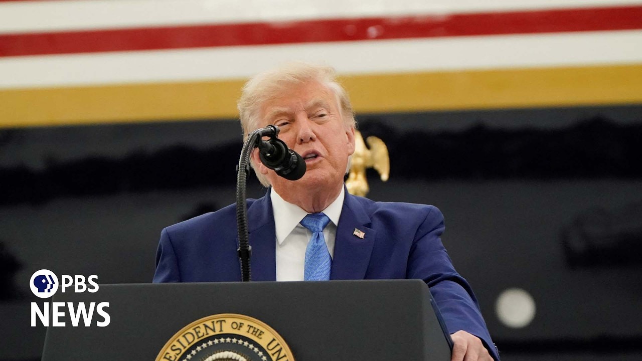 WATCH: Trump unveils new Air Force One plane gifted by Qatar at Joint Base Andrews