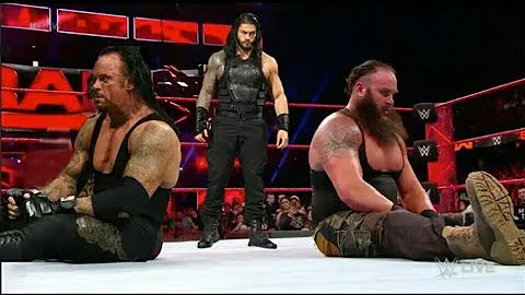 Undertaker vs Braun Strowman vs Roman Reigns -Undertaker Returns Fight Both Strowman and Reigns