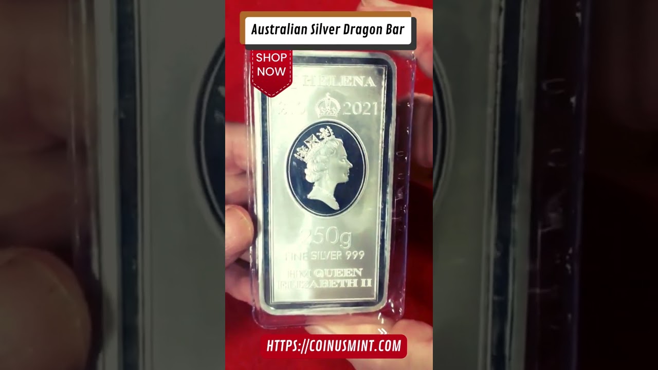 💰Welcome 2023 P 1 oz Australian Silver Dragon Bar $1 