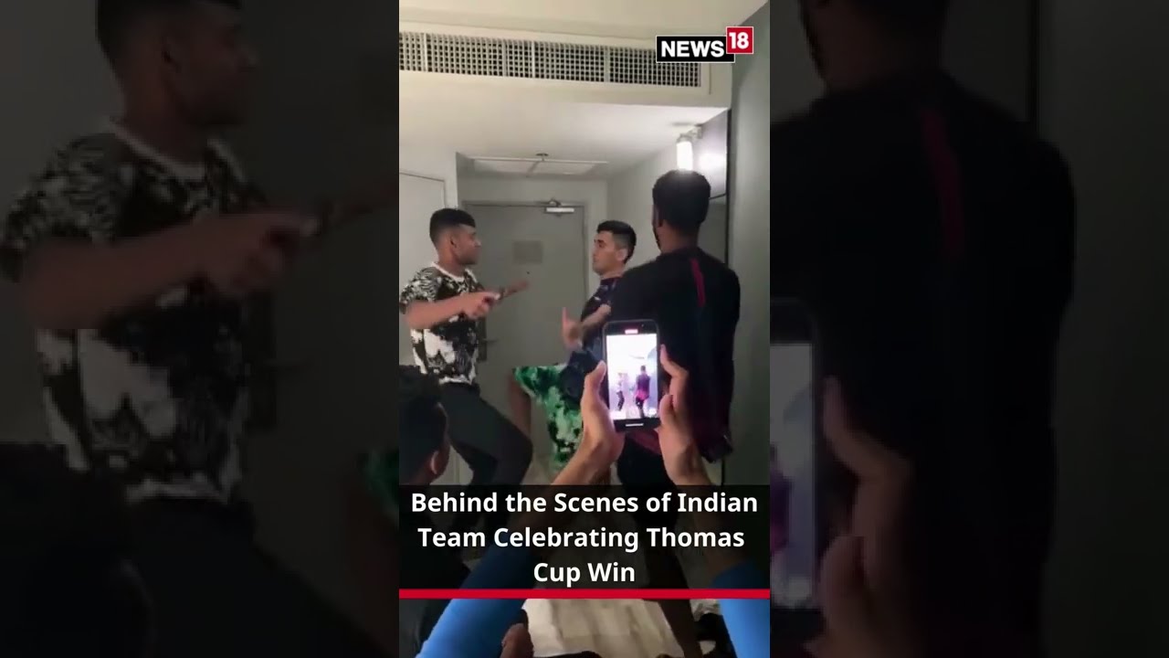 Thomas Cup 2022 WInners Celebrate Their Victory By Dancing #Shorts CNN News18