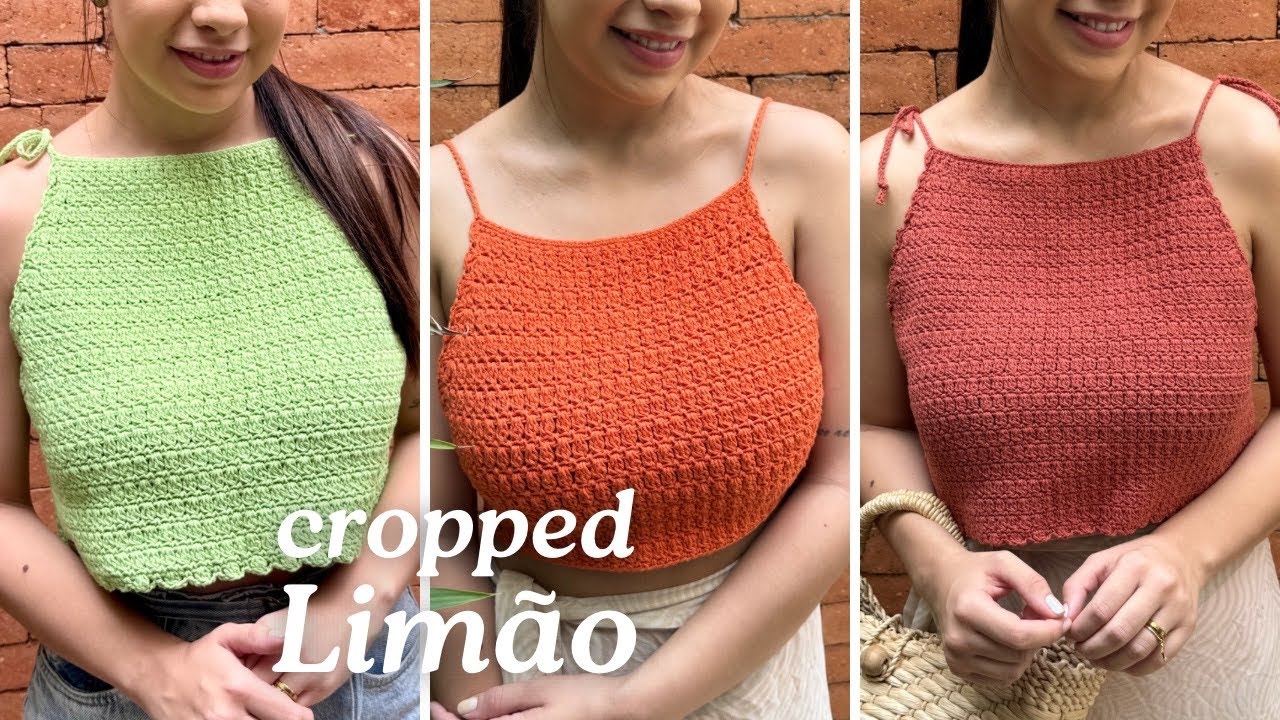 CROCHET CROPPED TOP | LEMON CROPPED TOP - BEAUTIFUL AND EASY, MAKE