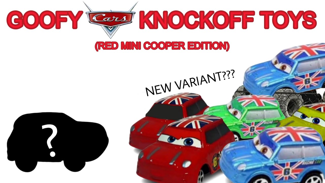 Goofy Cars Knockoff Toys: Red Mini Cooper Edition - YouTube