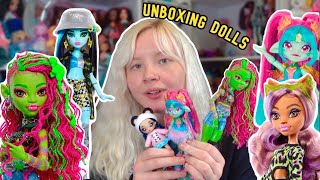 Unboxing New Dolls! Monster High VENUS! Pixlings, Nanana Surprise