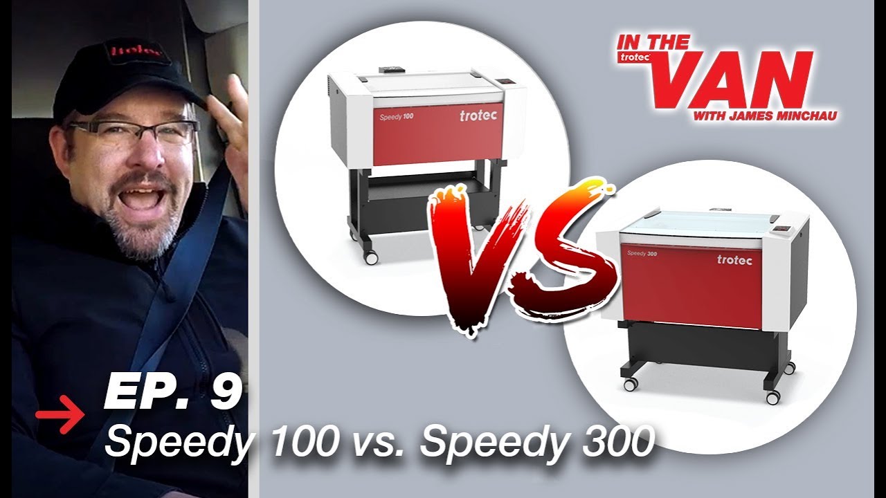 The Best Laser Cutter For A New Business | Speedy 100 vs. Speedy 300 | Trotec - YouTube